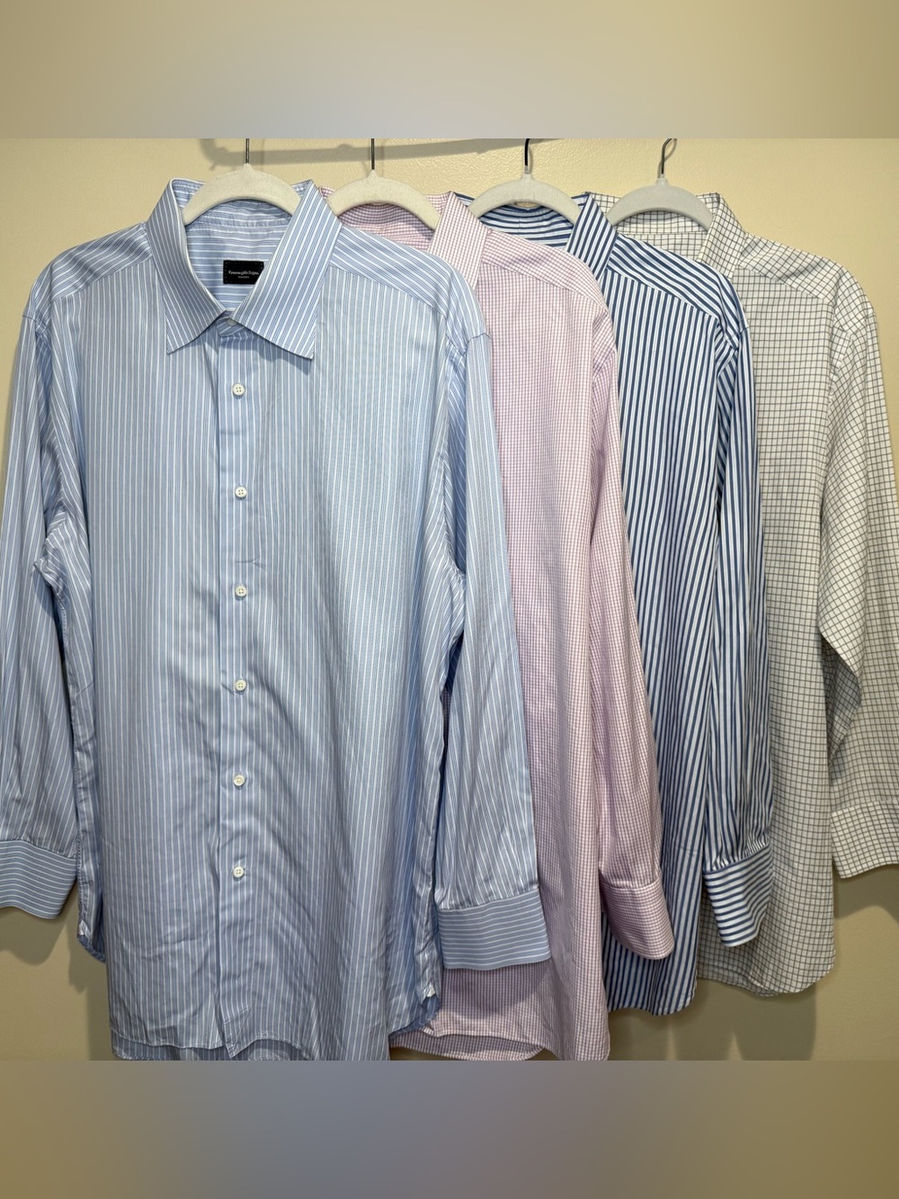 Ermenegildo Zegna Light Blue Striped Dress Shirt